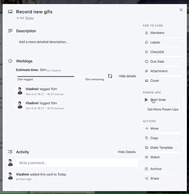 Calendar view